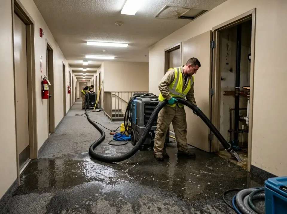multi-unit-apartment-hallway-f-005 — frequently asked questions, Emergency Burst Pipe Water Extraction & Removal in Sauk Rap…